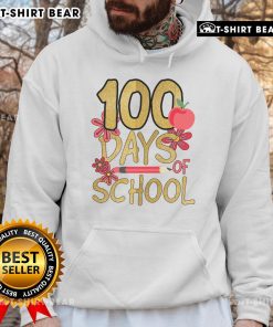Pretty 100 Days of School Hoodie featuring colorful designs, perfect for celebrating the 100th day of school in style.