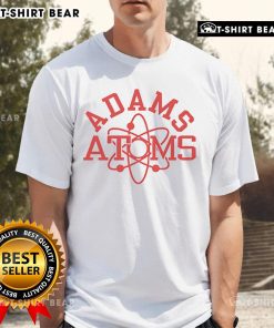 Pretty Adams Atoms T-Shirt featuring colorful atomic designs, perfect for science enthusiasts and casual wear.