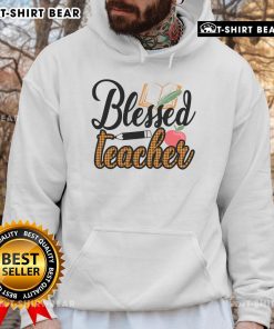 Pretty Blessed Teacher Hoodie featuring a stylish design perfect for educators and back-to-school fashion.