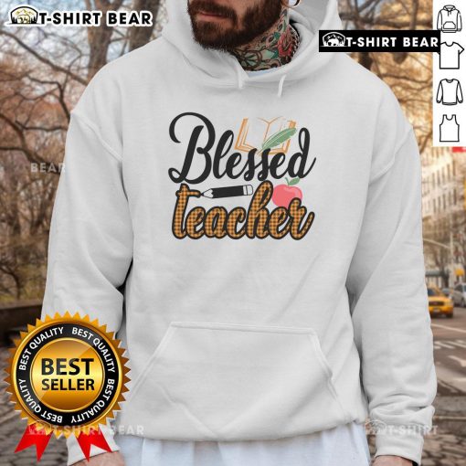 Pretty Blessed Teacher Hoodie featuring a stylish design perfect for educators and back-to-school fashion.