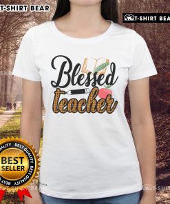 Pretty Blessed Teacher Ladies Tee featuring a stylish design perfect for school and casual wear.