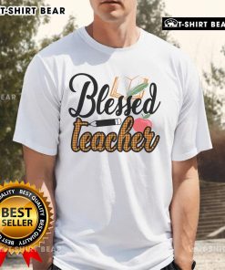 Pretty Blessed Teacher T-Shirt featuring a stylish design perfect for educators who love to express their faith and passion.