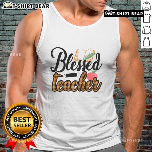 Pretty Blessed Teacher Tank Top in vibrant colors, perfect for stylish educators who want to express positivity and pride.