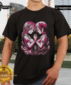 Alt Text: Pretty Broken Rose T-Shirt featuring Nana Komatsu and Nana Osaki from the anime, perfect for fans of the series.