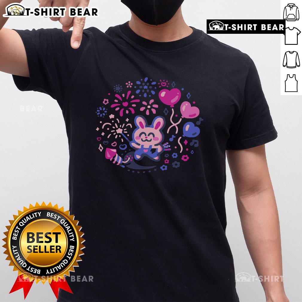 Pretty Bunny Firework Expert Cute T Shirt Pretty Bunny Firework Expert Cute T-Shirt featuring a playful bunny design with colorful fireworks, perfect for festive occasions.