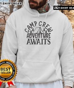 Cozy Pretty Camp Crew Adventure Awaits Hoodie in vibrant colors, perfect for outdoor enthusiasts and camp lovers.