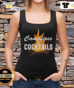 Pretty Campfires Cocktails tank top featuring a vibrant design perfect for summer gatherings and outdoor fun.