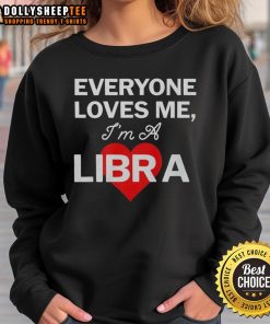 Pretty Carhartt WIP sweatshirt with 'Everyone Loves Me, I'm a Libra' design, perfect for astrology lovers and casual wear.