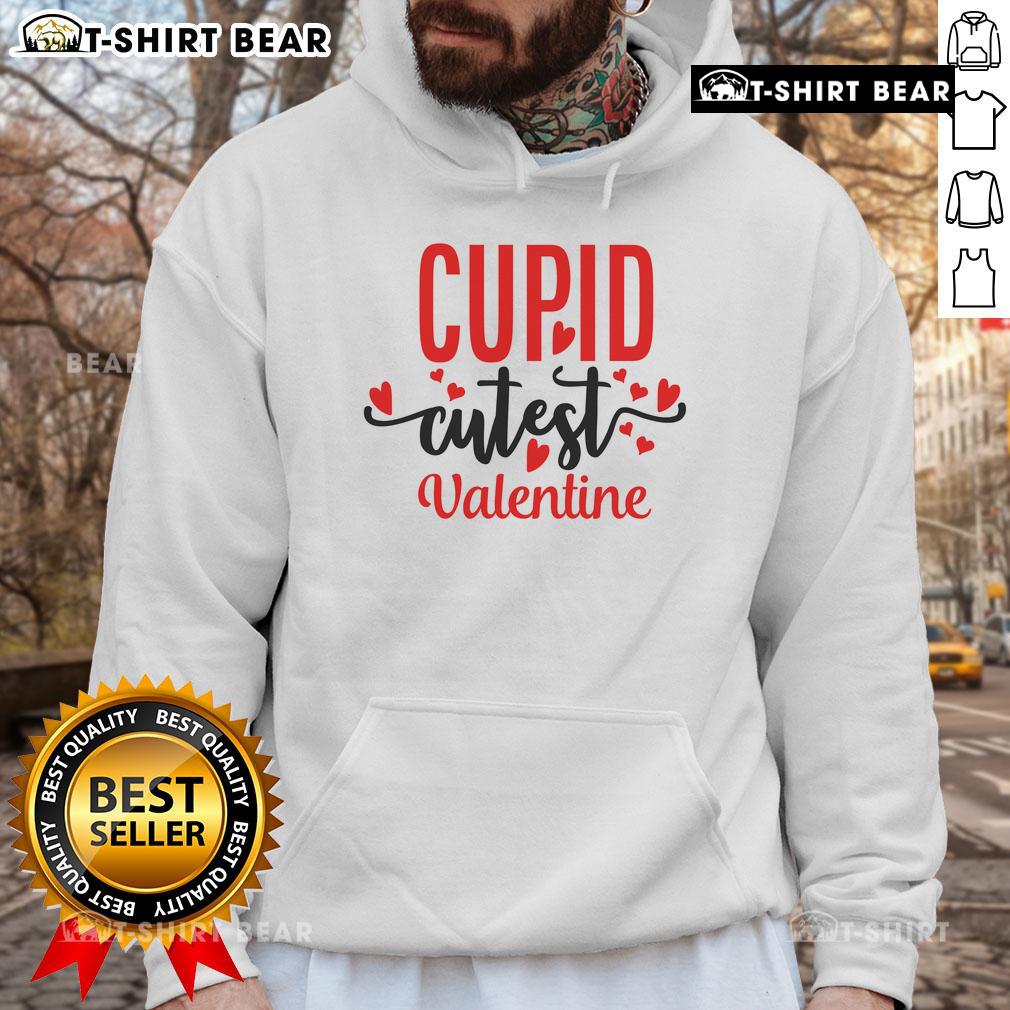 Pretty Cupid Cutest Valentine Hoodie Cute Valentine hoodie featuring a pretty cupid design, perfect for celebrating love and staying stylish this season.
