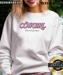 Pretty Fare Dinkum Cowgirl Sweatshirt featuring a stylish design perfect for cowgirl fashion lovers.