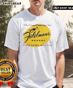 Pretty Fidelman's Resort South Haven vintage hotel t-shirt showcasing vacation dreams come true in a classic design.