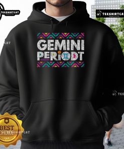Alt Text: Stylish Pretty Gemini Periodt Tribal Pattern Hoodie featuring vibrant colors and unique tribal designs.