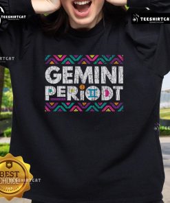 Pretty Gemini Periodt Tribal Pattern Sweatshirt featuring vibrant colors and unique tribal designs for stylish zodiac fans.