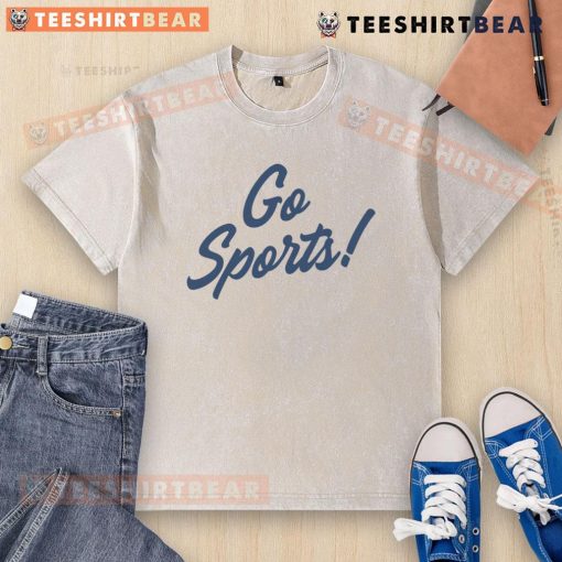 Pretty Go Sports Washed T-Shirt in soft cotton, featuring a vintage design and comfortable fit for active wear.