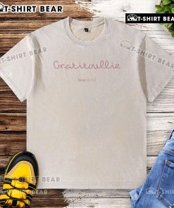 Pretty Gratitoullie Love Island washed t-shirt featuring a trendy design and relaxed fit, perfect for casual wear.