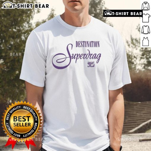 Alt Text: Pretty Gray Destination Superdrag Concert 2025 T-Shirt featuring vibrant graphics and a stylish design for fans.