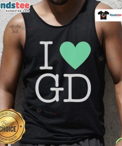 Pretty I Love GD Tank Top featuring a stylish design perfect for fans of graphic tees and casual fashion.