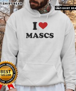 Cozy Pretty I Love Mascs Heart Hoodie in soft fabric, perfect for casual wear and expressing love for masc culture.