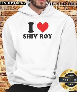 Stylish 'Pretty I Love Shiv Roy' hoodie featuring bold text design, perfect for fans of the character from Succession.