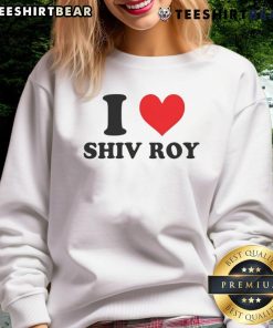 Pretty I Love Shiv Roy Sweatshirt featuring bold graphics and a stylish design, perfect for fans of the character.