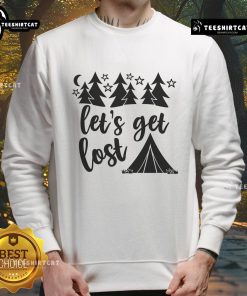 Cozy Pretty Let's Get Lost sweatshirt in soft fabric, perfect for casual outings and staying stylishly warm.