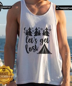 Pretty Let's Get Lost Tank Top in vibrant colors, perfect for summer adventures and casual outings.