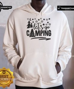 Alt Text: Pretty Let's Go Camping Hoodie featuring a cozy design, perfect for outdoor adventures and camping enthusiasts.