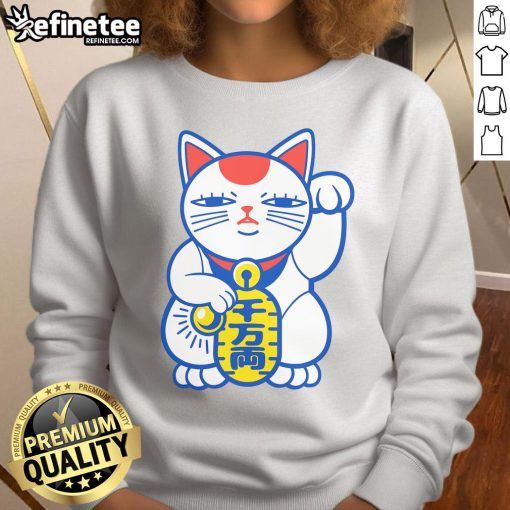 Cozy Pretty Lucky Neko Sweatshirt featuring a cute cat design, perfect for casual wear and cat lovers.