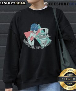 Pretty Mega 64 Where Will We Go Today sweatshirt featuring vibrant graphics and cozy fabric, perfect for gamers.
