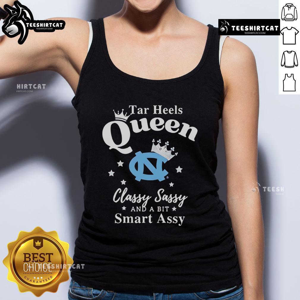 Pretty North Carolina Tar Heels Queen Classy Sassy And A Bit Smart Assy Tank Top Pretty North Carolina Tar Heels tank top featuring a classy, sassy, and smart design, perfect for fans and fashion lovers.