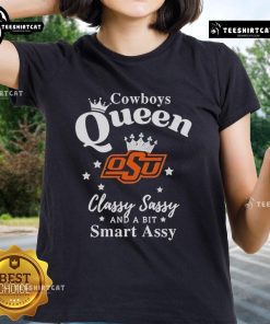 Pretty Oklahoma State Cowboys ladies tee featuring a classy, sassy, and smart-assy design perfect for fans.
