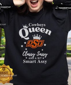 Pretty Oklahoma State Cowboys sweatshirt featuring 'Classy, Sassy, and a Bit Smart Assy' design in vibrant colors.