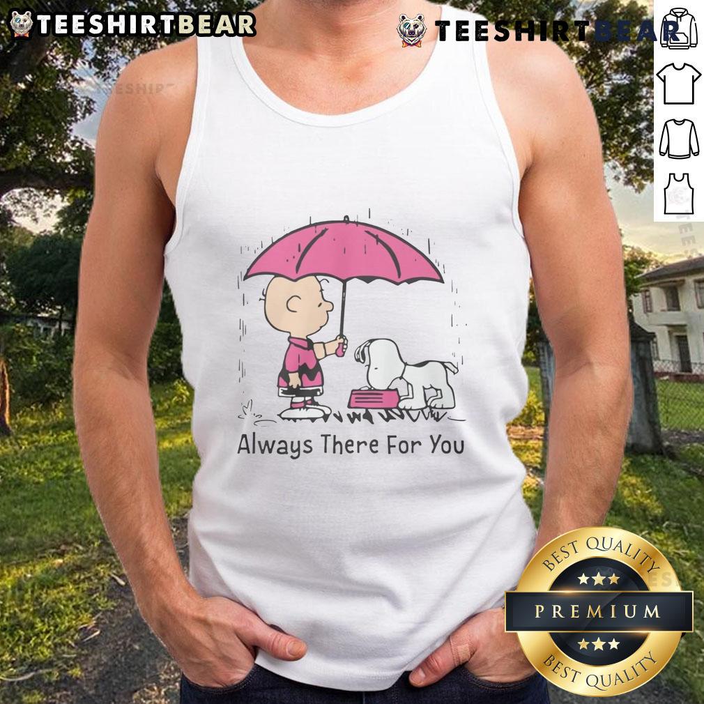 Pretty Peanuts Snoopy Always There For You Tank Top Alt Text: Pretty Peanuts Snoopy Always There For You tank top featuring Snoopy and vibrant colors, perfect for casual wear.