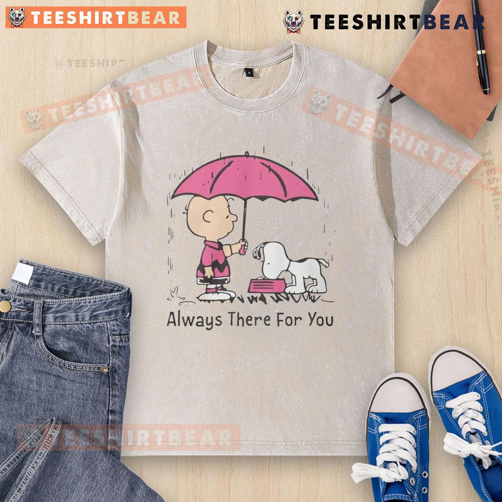 Pretty Peanuts Snoopy Always There For You Washed T Shirt Pretty Peanuts Snoopy Always There For You washed t-shirt featuring a colorful Snoopy graphic on a soft fabric.
