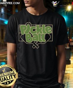 Pretty Pickleball Pickle T-Shirt featuring a fun pickle graphic, perfect for pickleball enthusiasts and casual wear.