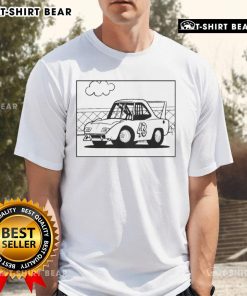 Colorful cartoon of a classic Plymouth car on a trendy T-shirt, perfect for automotive enthusiasts and vintage car lovers.