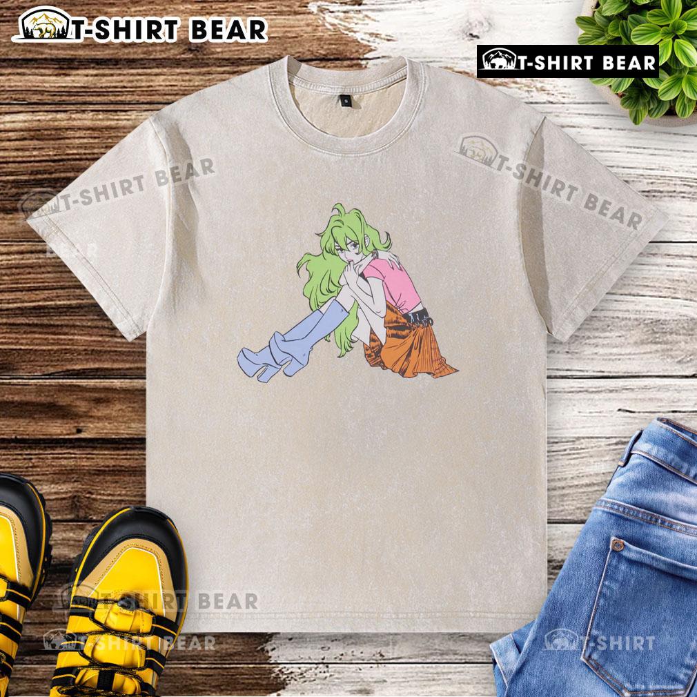 Pretty Snotgirl Olive Lottie Retro Vintage Anime Washed T Shirt Pretty Snotgirl Olive Lottie Retro Vintage Anime Washed T-Shirt featuring a unique design and soft fabric for casual style.