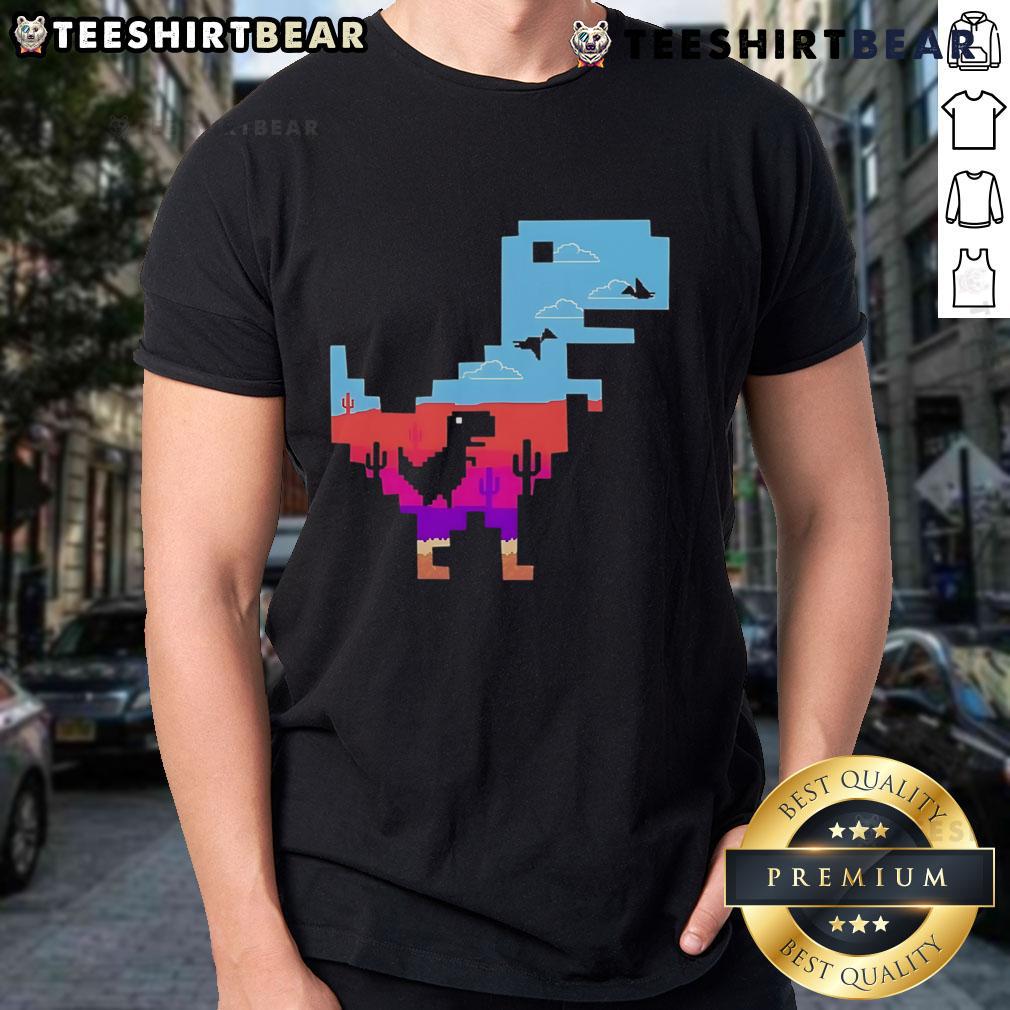 Pretty T Rex No Internet Game Retro T Shirt Pretty T-Rex No Internet Game Retro T-Shirt featuring a colorful dinosaur design perfect for gaming enthusiasts.