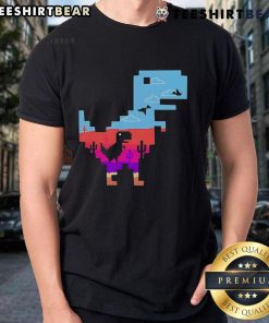 Pretty T-Rex No Internet Game Retro T-Shirt featuring a colorful dinosaur design perfect for gaming enthusiasts.
