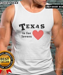 Alt Text: Pretty Texas Is For Lovers tank top featuring a stylish design, perfect for Texas lovers and summer fashion.