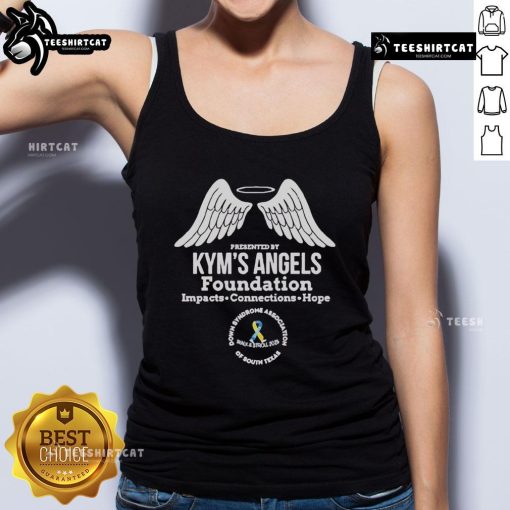 Pretty annual walk and stroll tank top for Kym's Angels Foundation, promoting awareness and support for the cause.
