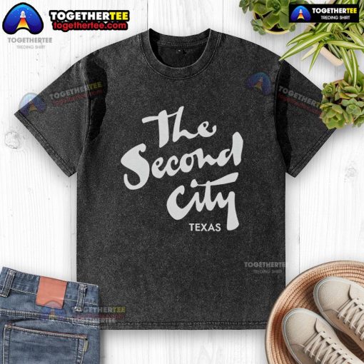 Pretty The Second City Texas washed t-shirt in soft fabric, featuring a stylish design perfect for casual wear.