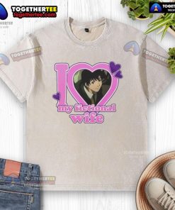 Pretty Touta Matsuda I Love My Fictional Wife washed t-shirt featuring vibrant design and comfortable fit.