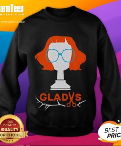 Cozy Aunt Gladys sweatshirt featuring the Pretty Weapons design, perfect for casual wear and unique style.