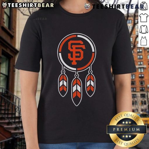 Top 2025 San Francisco Giants x Native American ladies tee showcasing a stylish design for fans.