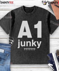 Top A1 Junky Washed T-Shirt in soft cotton, featuring a relaxed fit and vintage wash for casual style.