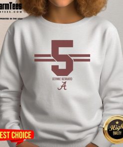 Top Alabama Crimson Tide Football Germie Bernard 5-Stripe Sweatshirt showcasing team colors and stylish design for fans.