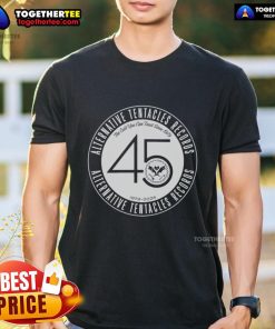 Top Alternative Tentacles 45th Anniversary T-Shirt featuring 'The Cult You Can Trust Since 1979' design.