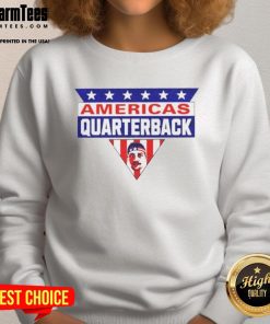 Cozy Buffalo sweatshirt featuring 'Top Americas Quarterback MVP' design, perfect for fans and chilly game days.