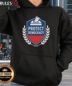 Top Anti-MAGA Protect Democracy Hoodie featuring bold graphics promoting democratic values and unity.